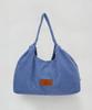 Pig corduroy hobo bag Blue