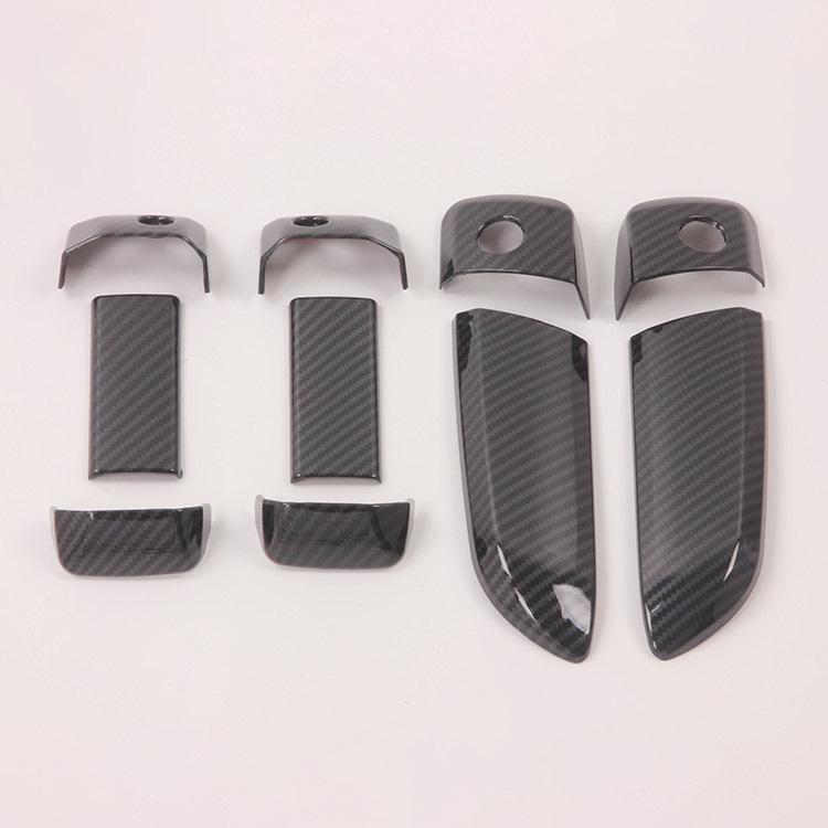 Compatible with 2005-2015 Hiace/HIACE-ABS: Carbon Hydrographic Pattern Door Handle Trim