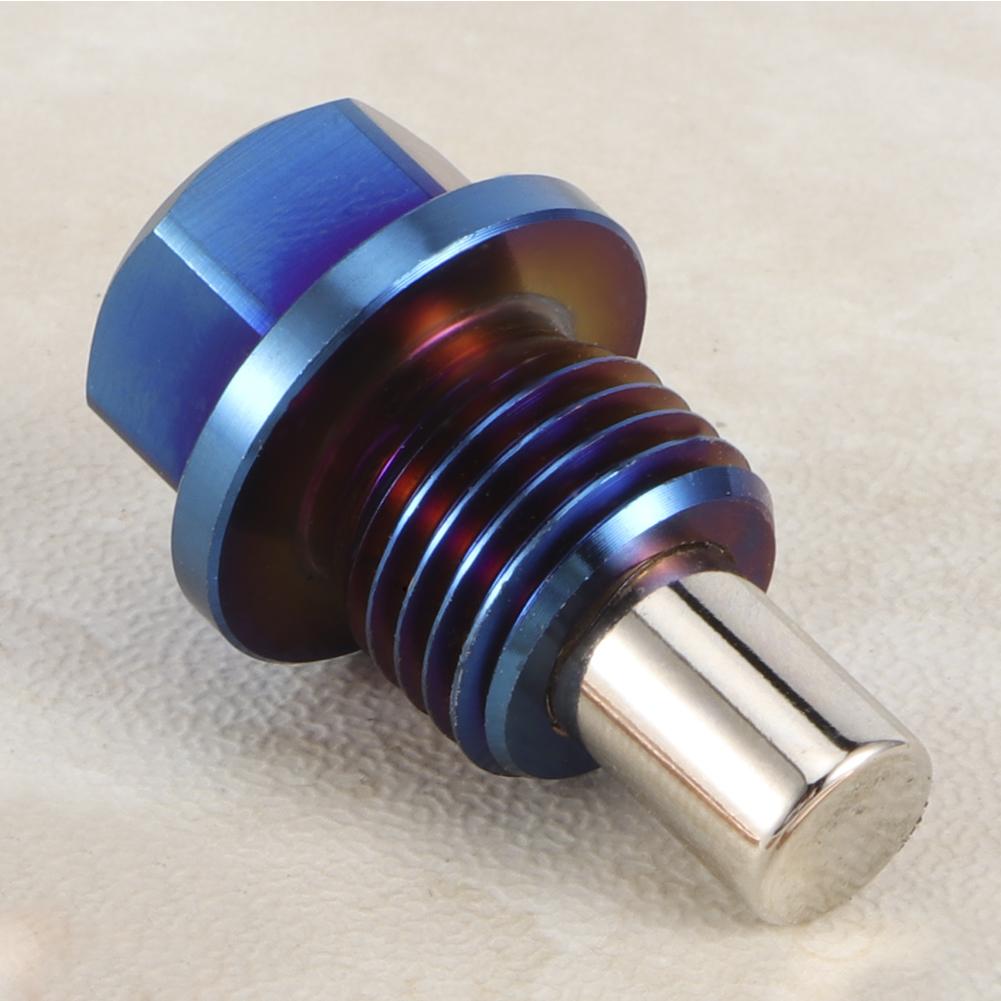 Aluminiumlegering Magnetisk Oljetråg Sump Återflöde Avtappningsplugg Nippel Adapter M14x1.5