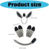 Realistic Foam Donkey Costume Set with Removable Ears Hooves Tail for Cosplay Halloween Event