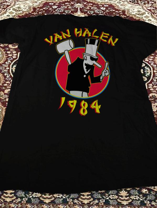 

NEW!!!Van Halen 1984 World Tour Men Black Concert T Shirt L