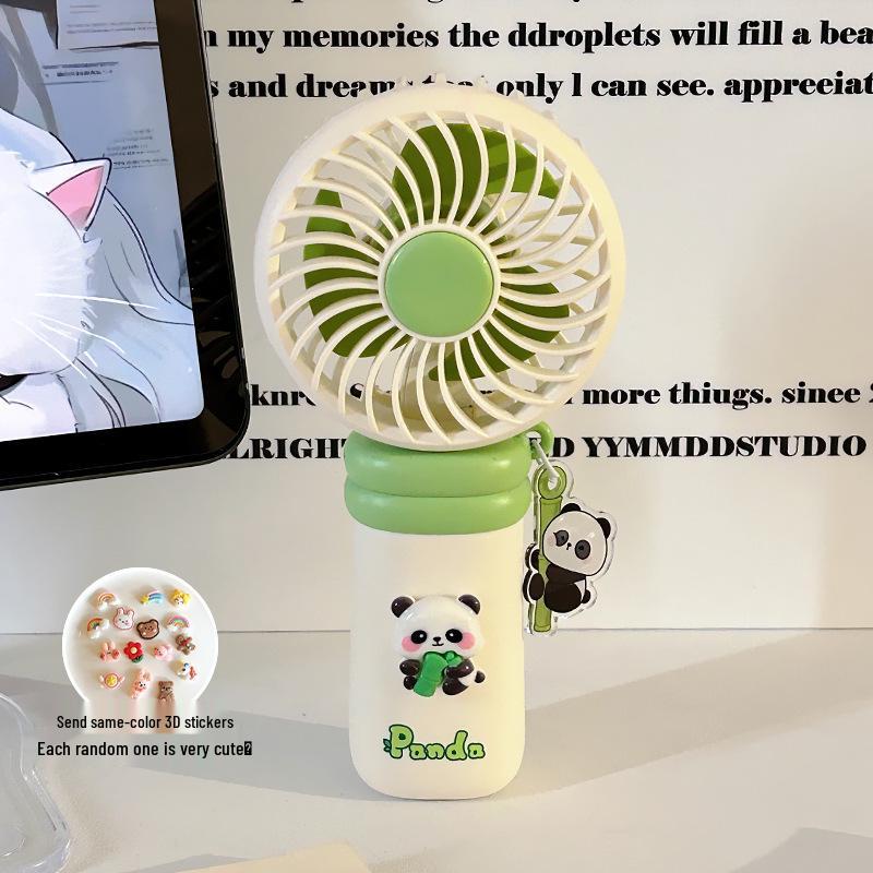 Portable USB Rechargeable Cute Panda Mini Fan for Kids and Students