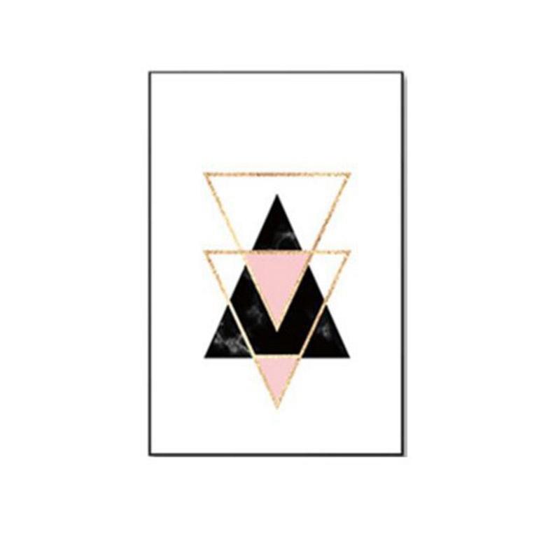 Nordische Dekoration Geometrische Wandkunst Leinwandmalerei Poster Dekoration Leinwandkunst Wandbilder Ungerahmt für Wohnzimmer Schlafzimmer Dekor Poster