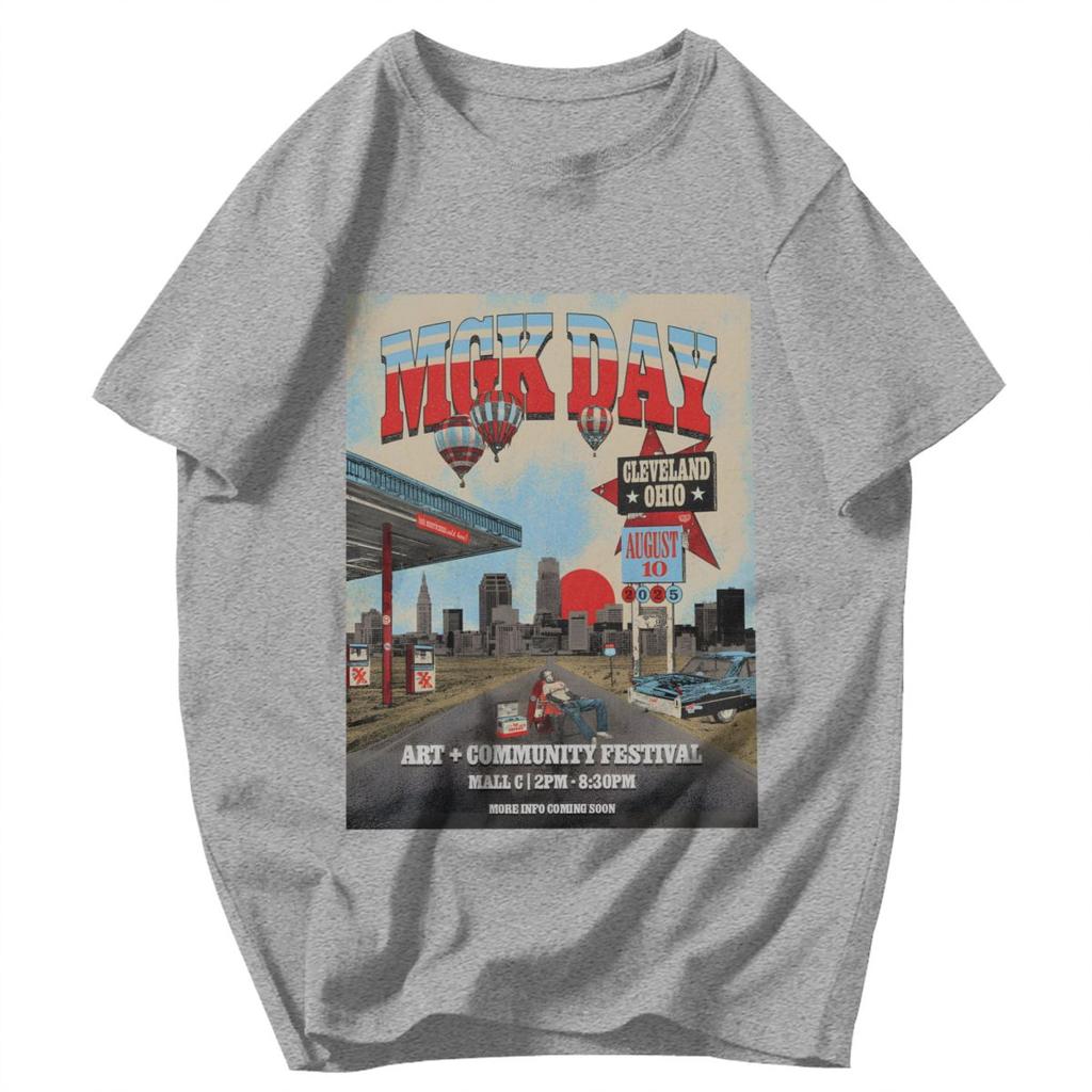 Herren T-Shirt MGK Lost Americana Rapper Fans Support Einzigartig Y2K Grafik Qualität Unisex Kleidung T-Shirts