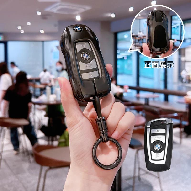BMW Car Key Case Cover Protector Shell for X1 X3 X5 X6 X7 1 3 5 6 7 Series G20 G30 G11 F15 F16 G01 G02 F48 - Vehicle Accessory GA3