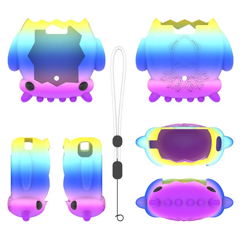Cute Squid Silicone Protective Case For Tamagotchi Paradise Dustproof Shell Anti Fall Electronic Pet Equipment Protective Cover