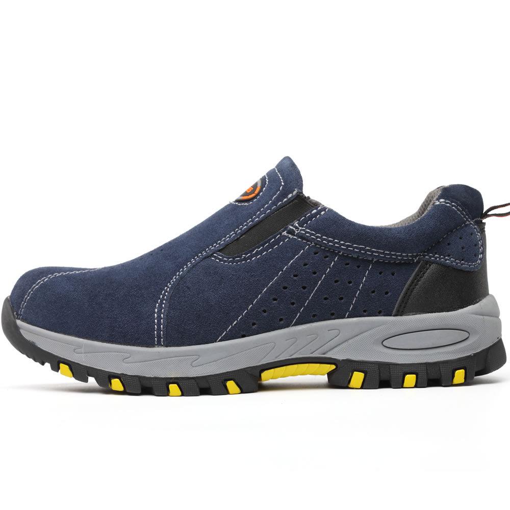 Arbeitsschutz Sicherheitsarbeitsstiefel Anti-Smashing Anti-Puncture Schweißen Schweißer Industrie Stahlkappe Männer Slip On