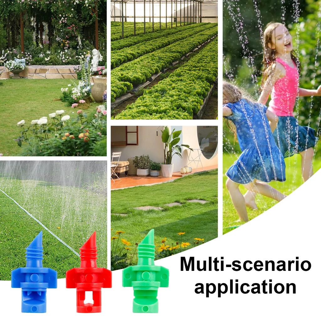 300PCS/Set Misting Nozzle Sprayer Atomizing Micro Sprinklers Drip Ring Irrigation Emitters Sprinkler Nozzle 90/180/360 Degre2025