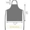 1Pcs Barber Cloth Denim Apron Adjustable Jean Salon Working Clothes with Pockets Waterproof Hairdresser Uniform