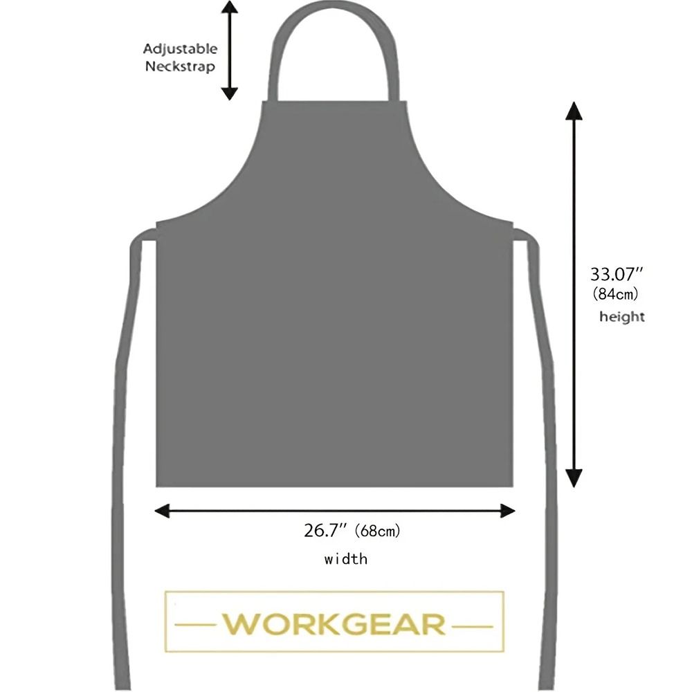 1Pcs Barber Cloth Denim Apron Adjustable Jean Salon Working Clothes with Pockets Waterproof Hairdresser Uniform