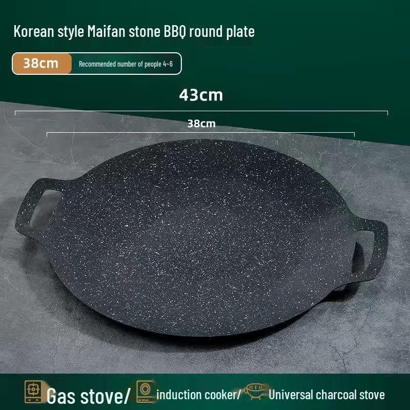 Portable Maifan Stone Grill Pan for Camping & Home Use