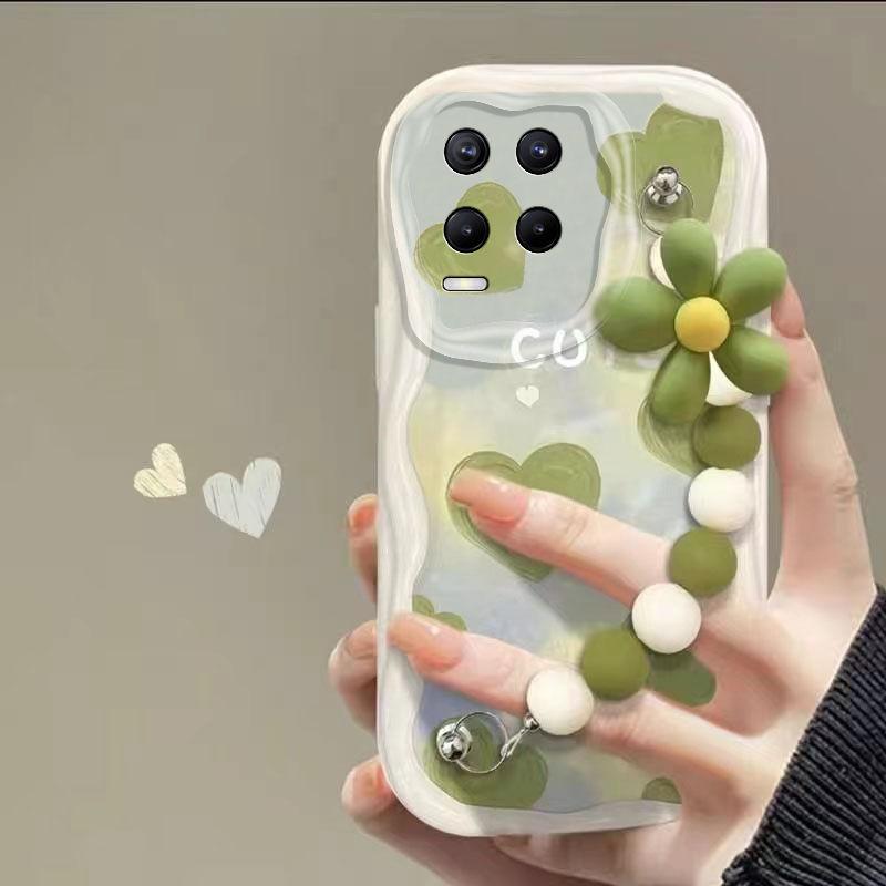 

Зеленый Любовь Цветок Чехол для мобильного телефона OPPO Realme 8 Всесторонний Противоударный Чехол для Realme 8Pro Ультратонкий Защитный Чехол Мягкий Чехол realme 8Pro