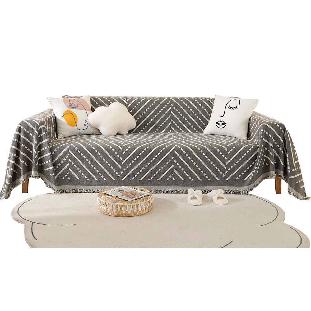 Hair Towel Four Seasons Universal Simple Modern Ins Style Cover Cloth Sofa Cover Anti-Scratching All-Inclusive Sofa Cover Cover Towel