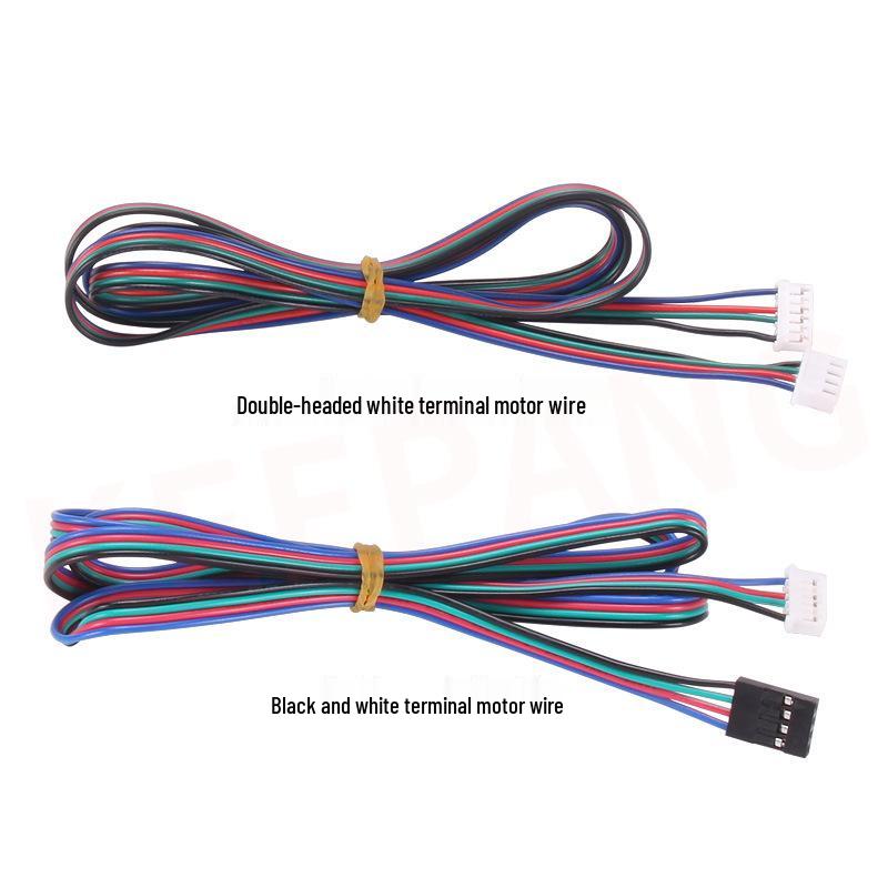 Qipang 3D Printer Stepper Motor Cable, 6-pin to 4-pin Female Connector with XH2.54 Terminals