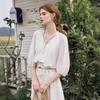 Wednesday Delight Wd_Vacation Lantern Sleeve Dress