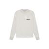 Fear of God Essentials Fleece Logo Crewneck Long Sleeve T-Shirt SS22 Men Tops Light-Oatmeal FOG-SS22-414