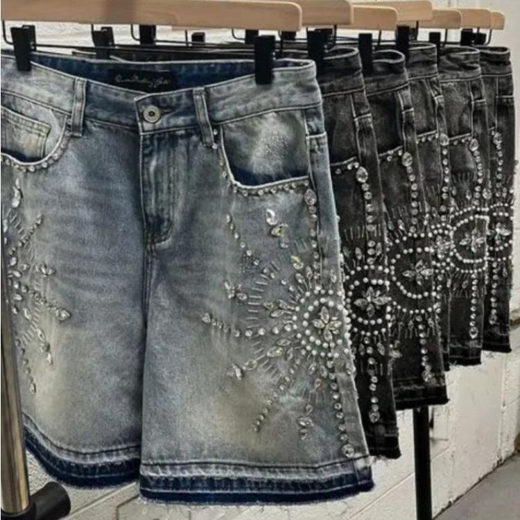GLYDE Y2K Streetwear Pantaloncini Jeans Uomo Donna Harajuku Hip Hop Gotico Muratura Retro Larghi Denim Pantaloncini Fitness Pantaloncini da Basket Casual