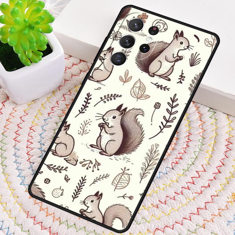 Cartoon Animal Squirrel Phone Case for Samsung Galaxy note 10 pro S26 Ultra S23 S24 FE S25 S21 S22 PLUS shockproof Cove