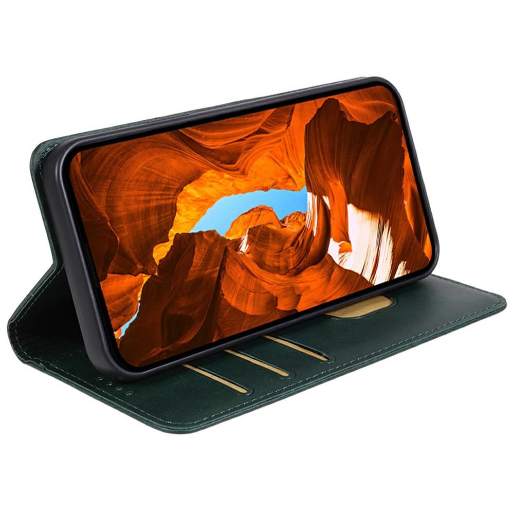 For Samsung Galaxy XCover7 Pro Case Strong Magnetic PU Leather Phone Cover Calf Texture