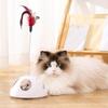Interactive Spring Feather Cat Toy with Suction Cup Non-slip Detachable Training Exercise Hunting Teaser Wand Playful Kittens