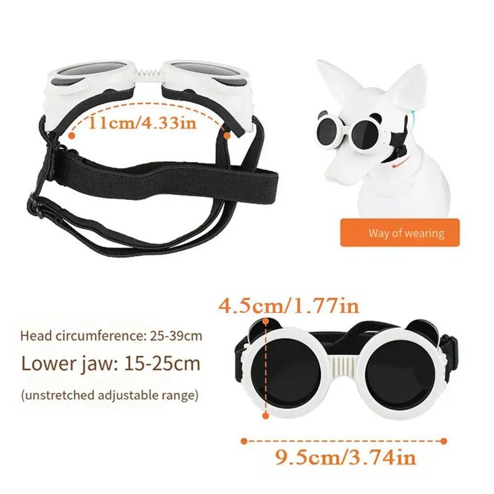 Cool Pet Goggles Adjustable Dog Sun Eyewears Dog Eye Wear Dog Sunglasses  Outdoor