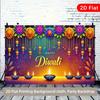 2D Flat Banners Happy Diwali  Multipurpose Decoration for Festival Party  Yard  Studio  Home and Garden Celebrations