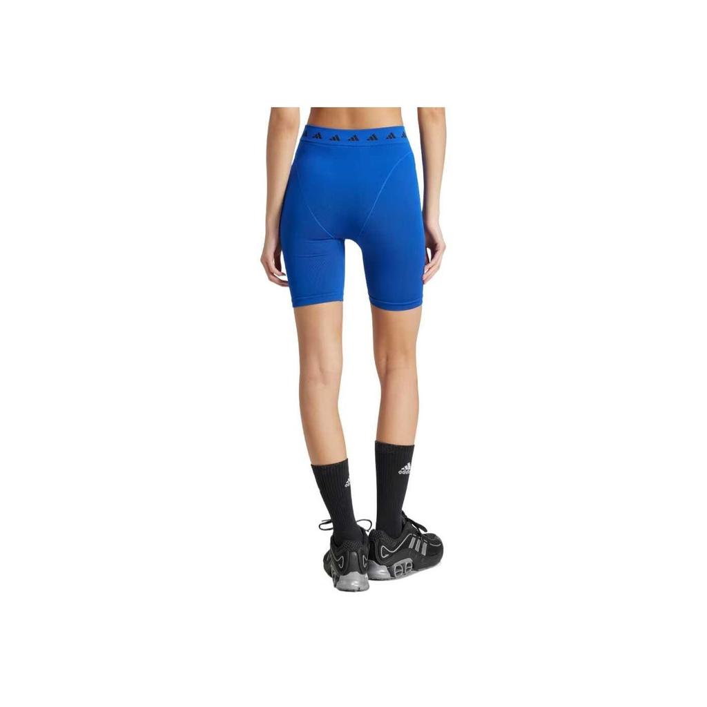 Adidas Equipment Series Comfortable Casual Simple Versatile Three-Quarter Sports Shorts Women Shorts Blue JN6501
