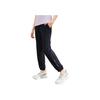 Anta Solid Color Letter Patch Sports Pants Women bottoms Black 162237305-1