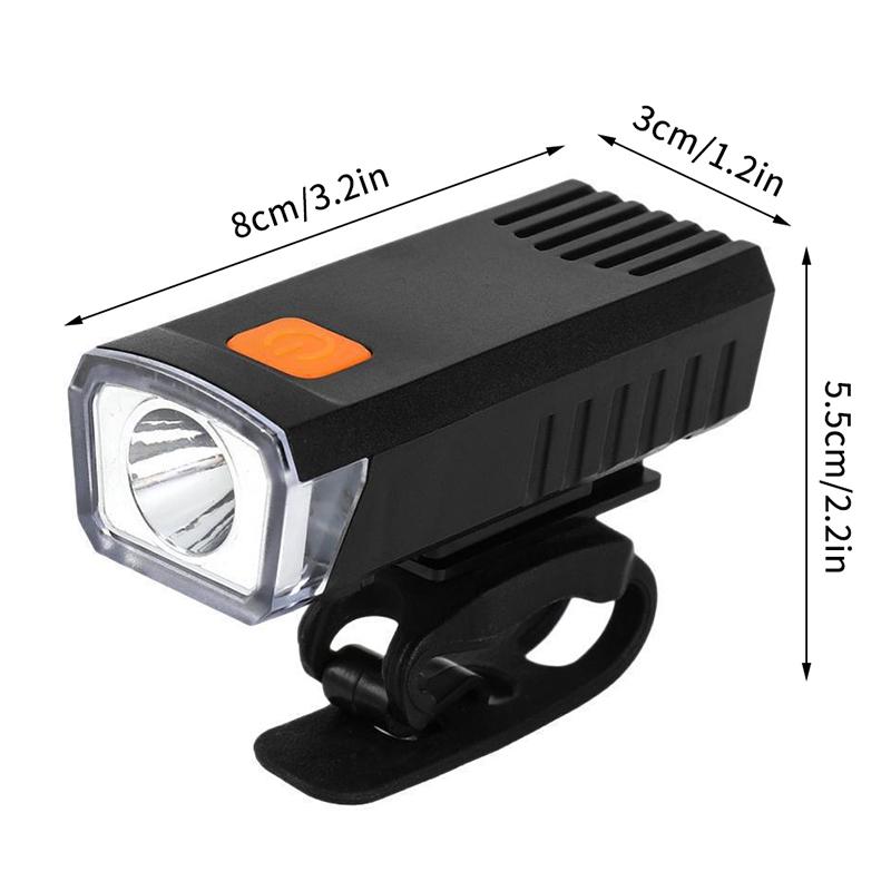 Bright Bicycle Light Led Front Usb Rechargeable Mtb Mountain Bicycle Lamp Bike Headlight Flashlight Cycling Scooter
