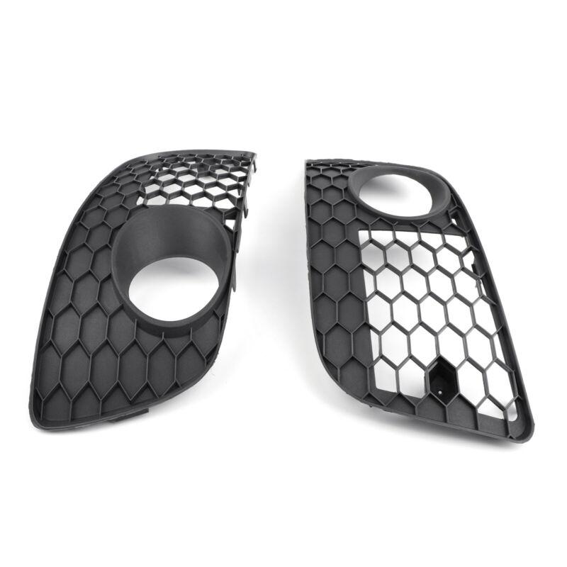 Pair Front Bumper Fog Lamp Lights Grill Grille For Volkswagen GOLF MK5 GTI 2006-2009