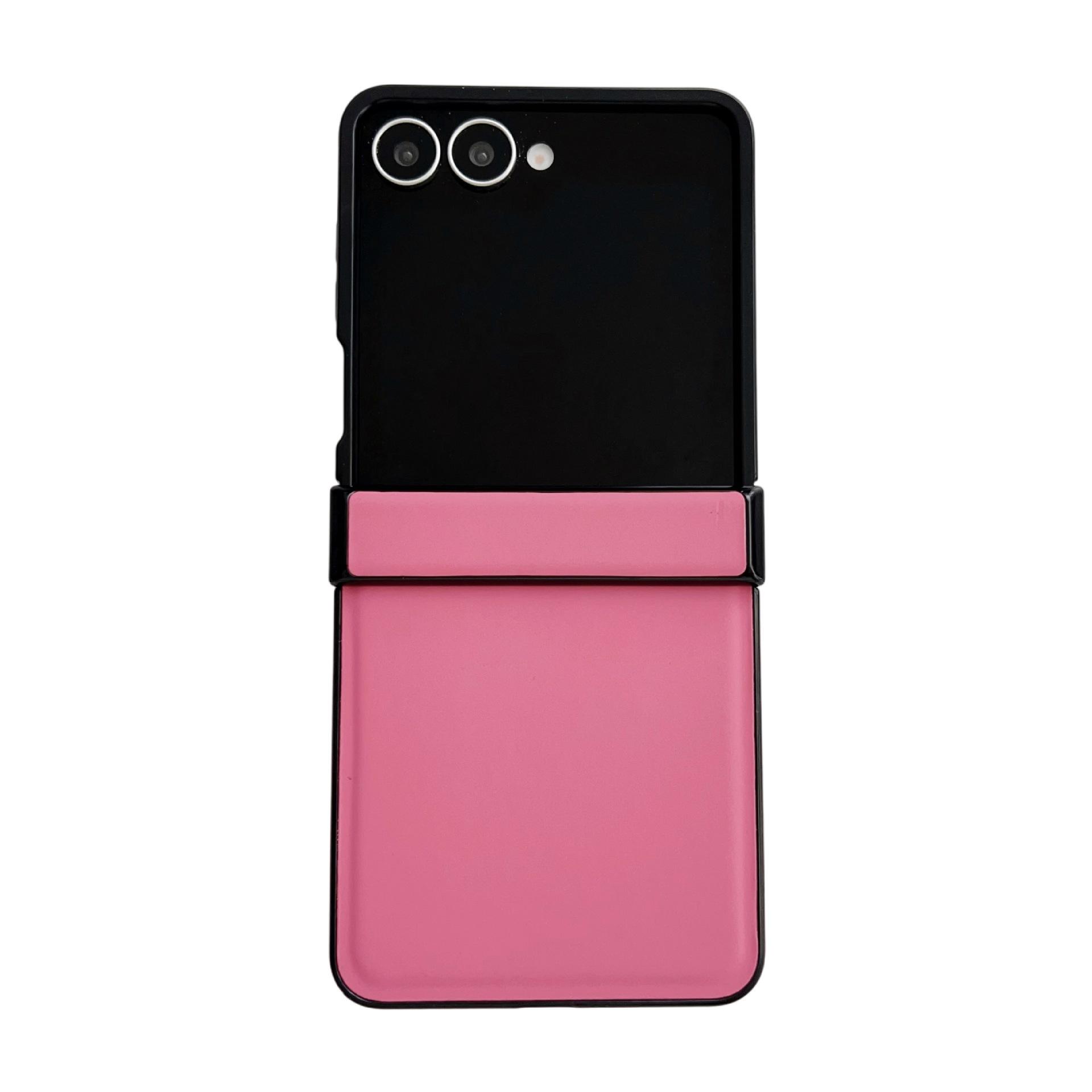 

Захисний чохол Samsung Z Flip 7 з текстурою шкіри Morandi Z Flip 3 персиковий