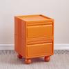 Multi-Layer Plastic Drawer Cabinet Bedside Storage Organizer for Children's Room And Bedrooms Compact Storage Unit for Small Spa