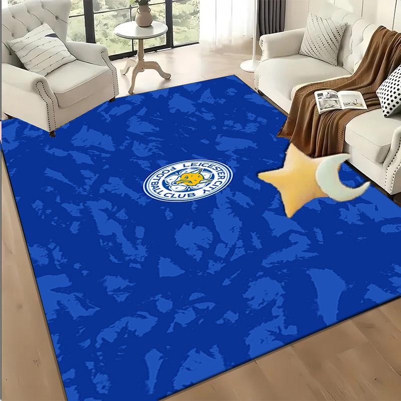 1PC Leicester Football Club Crest Floor Mat for Living Room, Game Rooms, Office, Bedroom, Office Floor Mat Playful Design, Christmas fan gifts