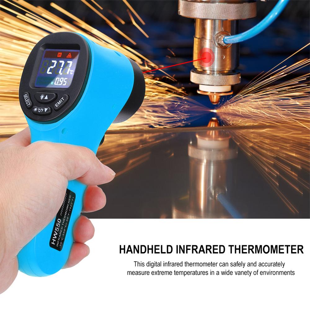 Non Contact Pyrometer -50~550°C LCD Display Digital Infrared Thermometer IR Termometro Laser Temperature Meter