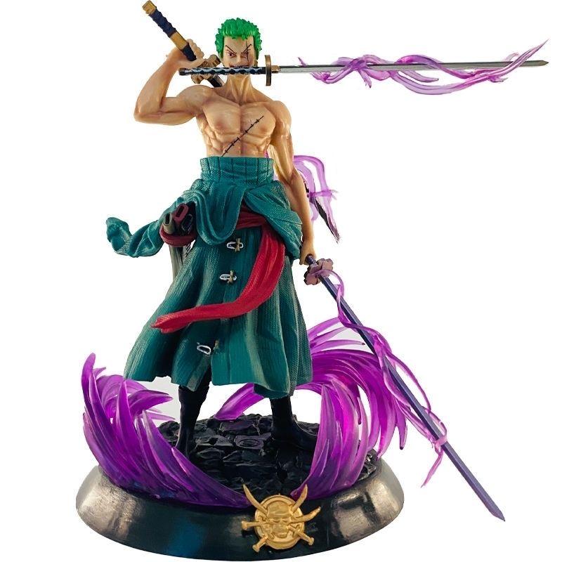 Фигурка аниме-персонажа One Piece Солон - Коллекция аниме-персонажей, украшение для рабочего стола, автомобиля, подарок, высота 21 см 21CM зелёный