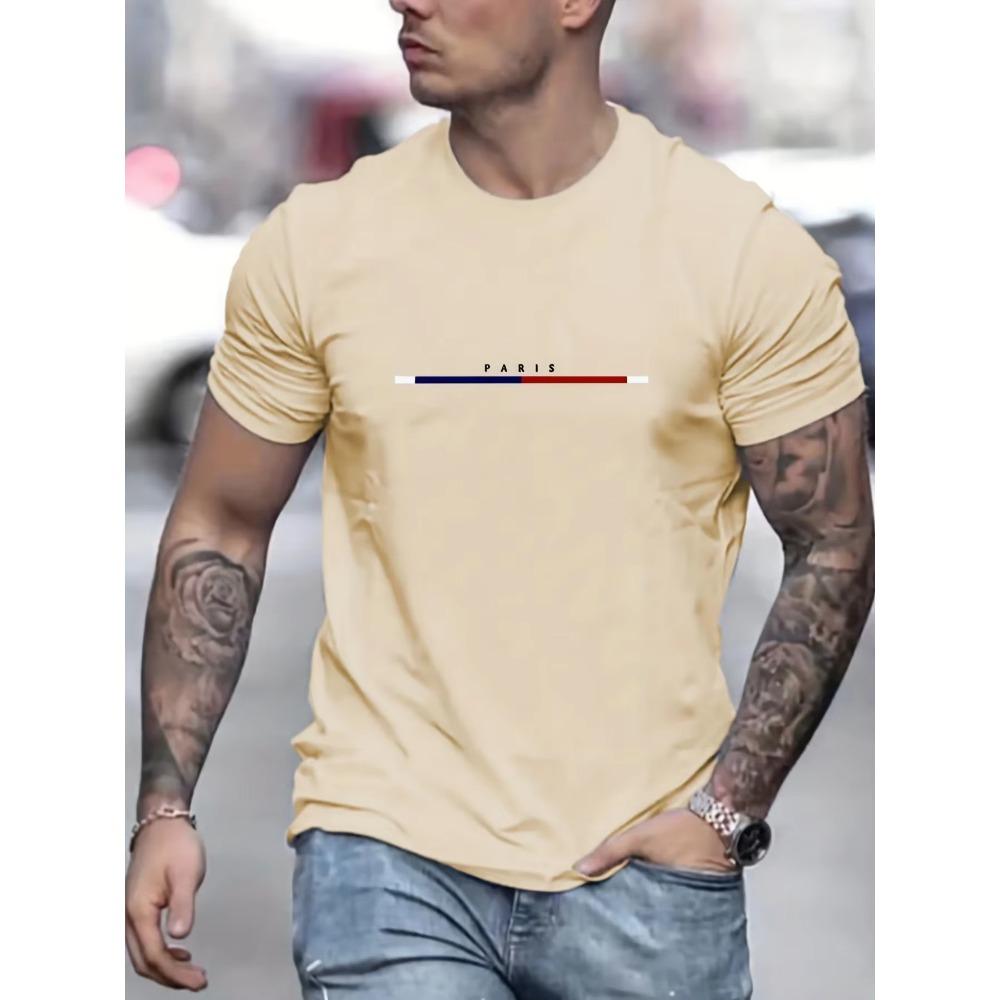 Men's 100 Cotton Short Sleeve T-shirt Top Loose Tshirt