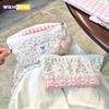High Quality Lace Floral Design Pen Bag Large Capacity Multifunctional Stationery Bag Pencil Case Students