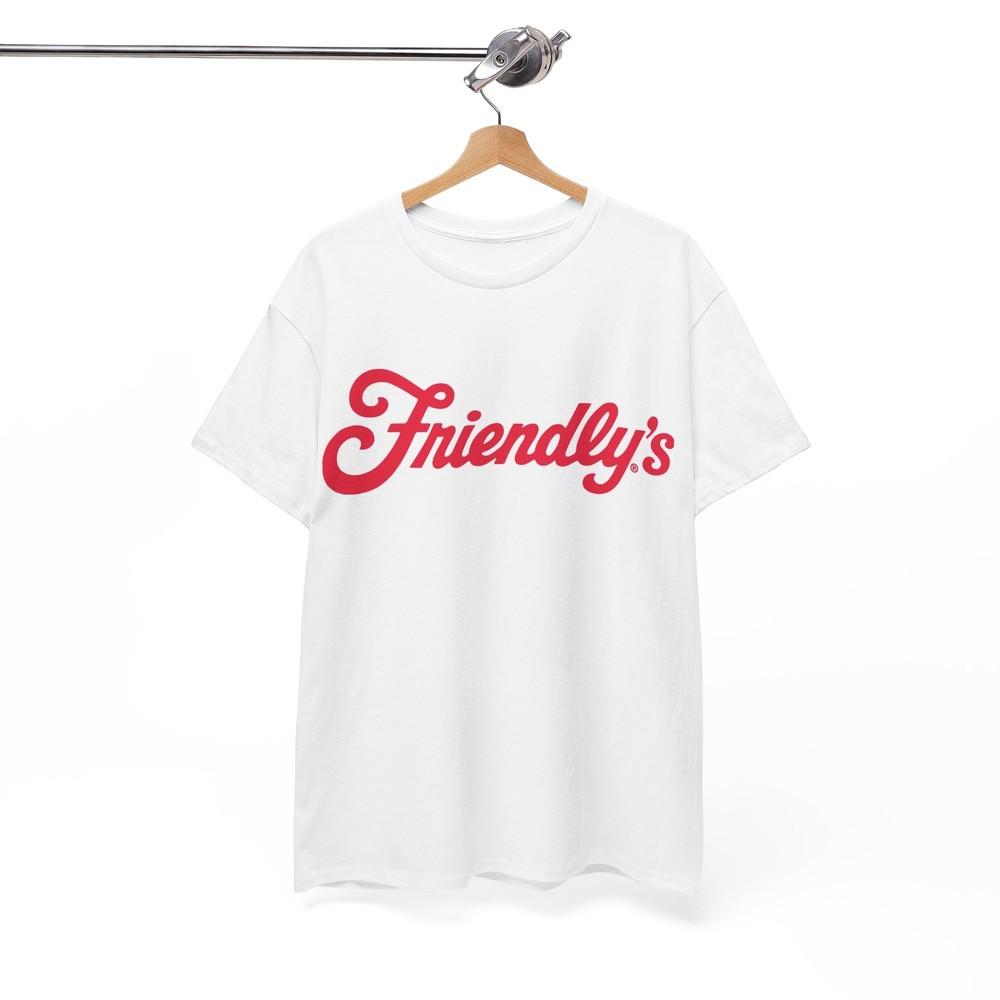 Friendly s Ice Cream Tshirt Vintage Logo New England Retro Unisex Heavy Cotton Unisex T-Shirt XXXL