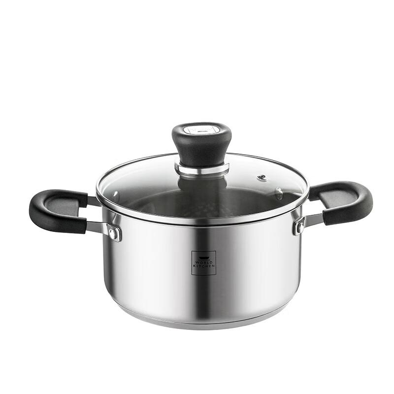 WORLD KITCHEN Chef Enjoy 24cm Stainless Steel Soup Pot with Lid