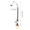 Kitchen Sink Faucet One Cold Faucet Zinc Alloy Vertical Faucet with Plating for Home Use G1/2in Without Hose