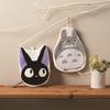 Marushin Pouch, Ghibli, Kiki's Delivery Service, Jiji, Die-cut Jiji, with Carabiner, Chenille Embroidery, 1165057700
