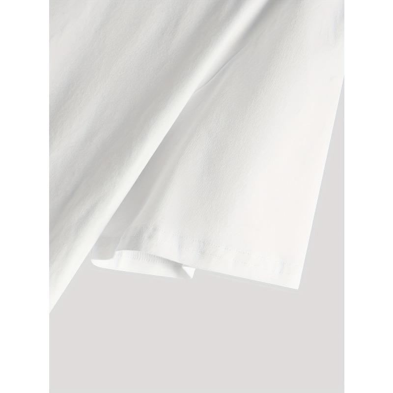 Europeiska storlekar Herr MILANO Bokstavsmönster Tryck Rundhalsad T-shirt, Kortärmad för Sommar Utomhussporter