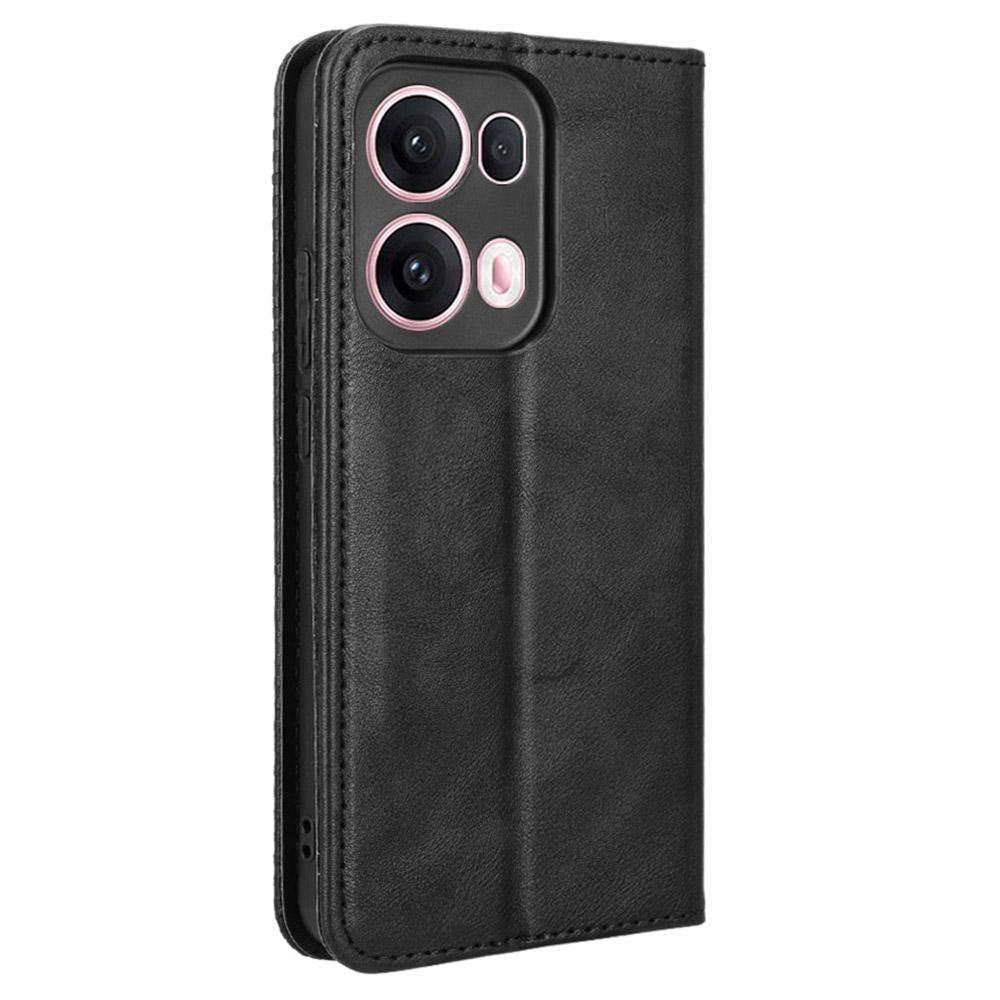 For Oppo Reno13 Pro 5G Leather Case Wallet Stand Retro Texture Phone Cover