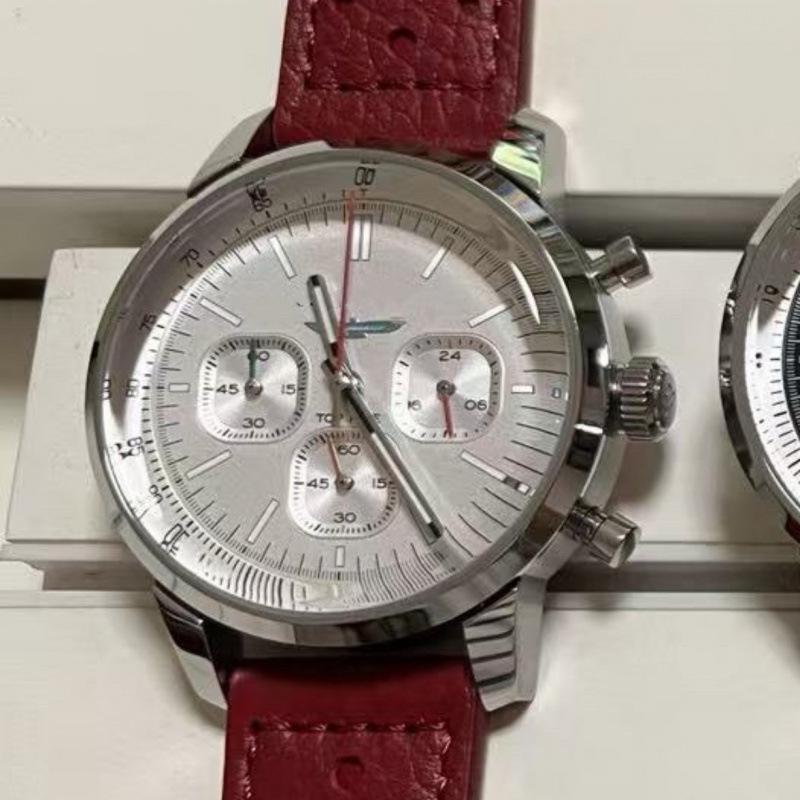 

CROSS CENTURY Men s Chronograph: VK63 Quartz with Luminous Five-Hand Design, Stainless Steel and Leather Strap.