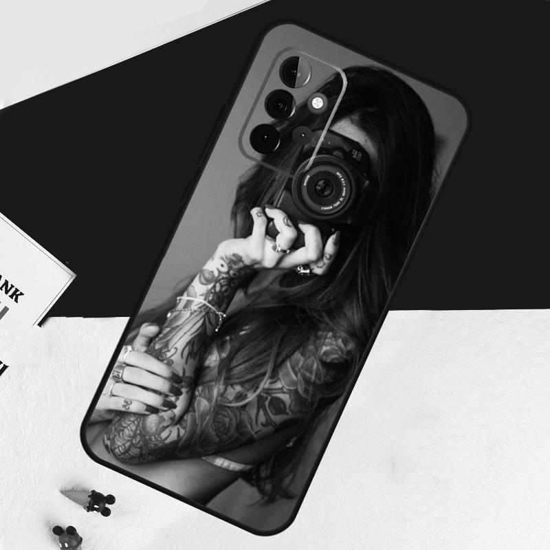 Sexy Tattoo Girl Case For Samsung Galaxy A22 A16 A33 A36 A56 A26 A15 A55 A53 A35 A32 A52 A54 A34 A14 A05 A06