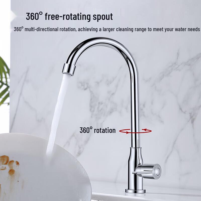 Larsd Einzelkalt Edelstahl Küchenarmatur