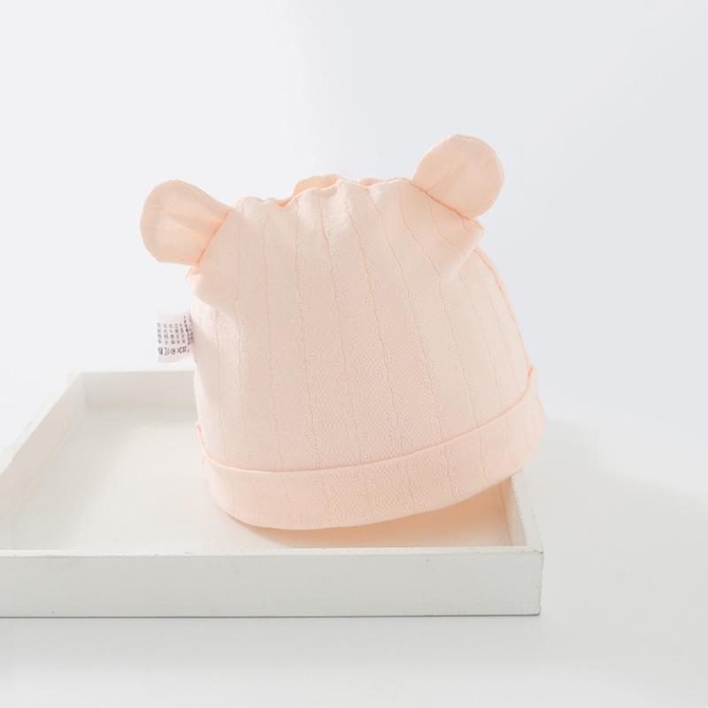 

Детская шапка-бини Хлопковая шапка Тонкая шапка-бини Однослойная Для малышей Для занятий в помещении и на улице Шапка-бини для маленьких мальчиков и девочек M(3-6m) розовый