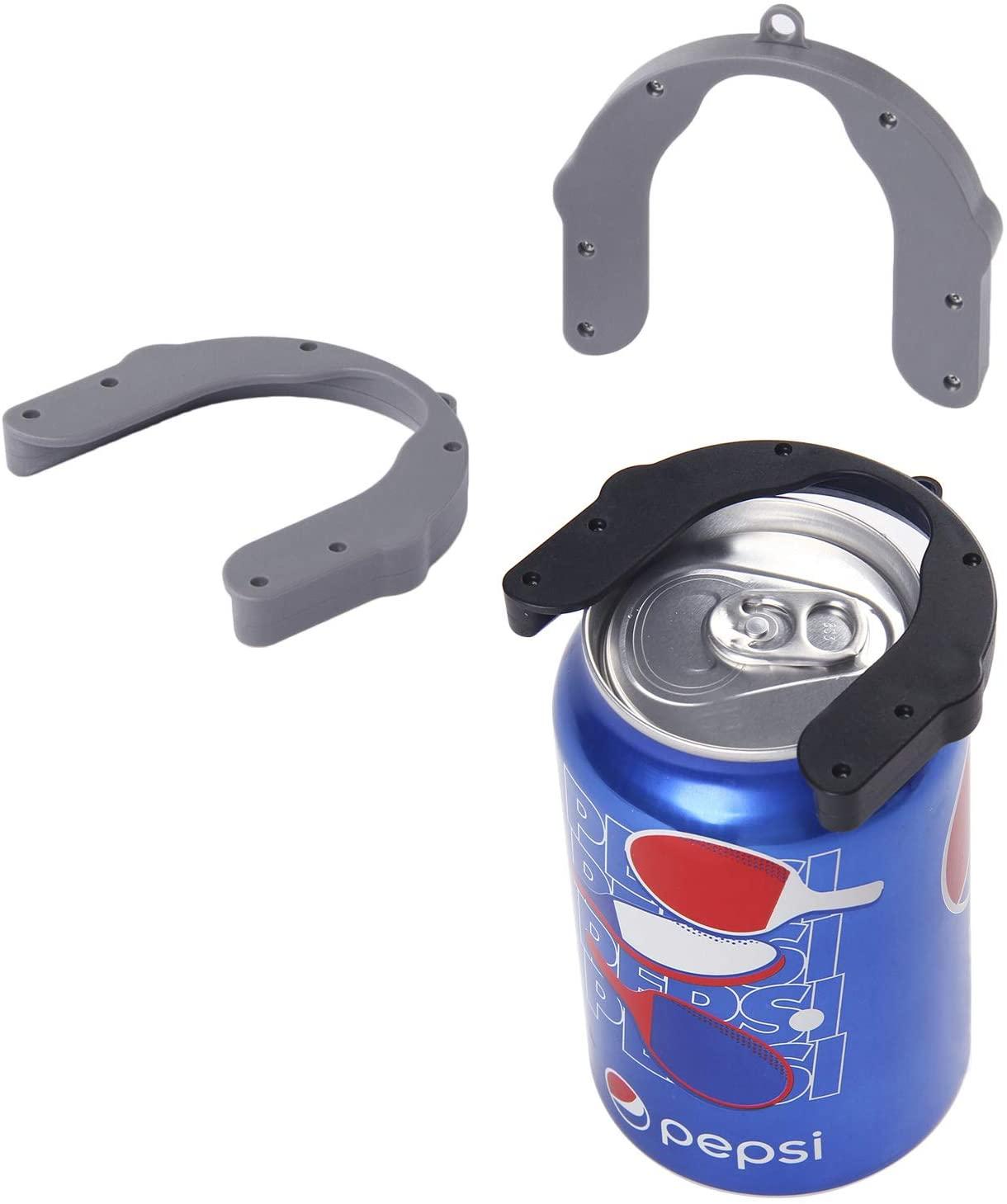 Manual  Can Opener Hand Held Beer Can Openers Smooth Edge-safety Easy Beer Openers For Bar Kitchen Black+grey #1