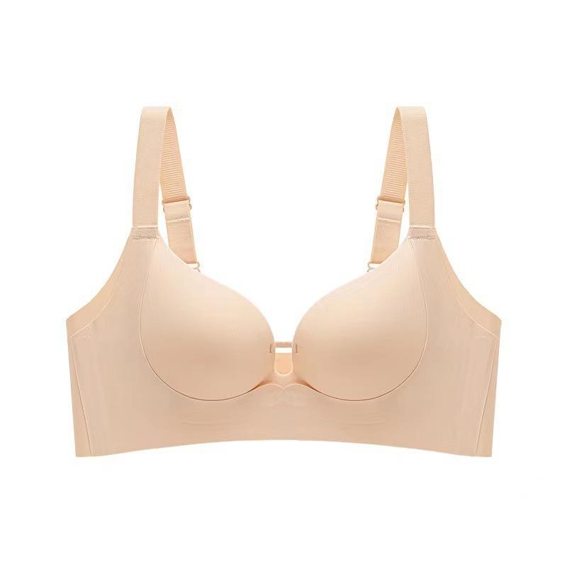 Lifting Queen Thin Seamless Wireless Bra, Push Up Bust Lift Side Gathering Breathable Small Bust Enhancing Women Bra
