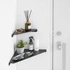 No-punch Corner Wall Bathroom Study Kitchen Living Room Wall Hanging Triangle Shelf